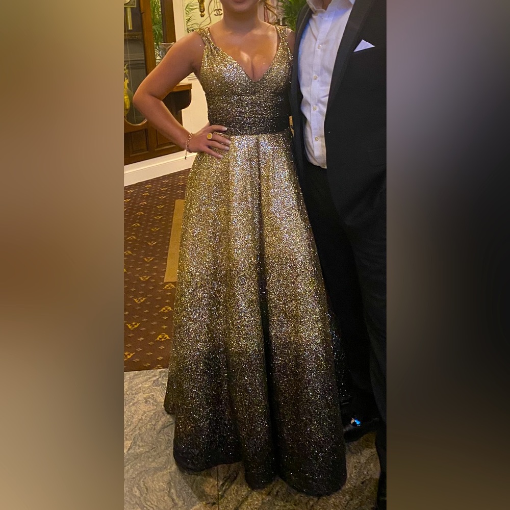 Gold sparkle dress